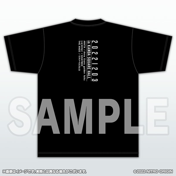 [商品サンプル]CHiRAL LIVE 2022 × スロウ・ダメージ ライブTシャツ(背面)