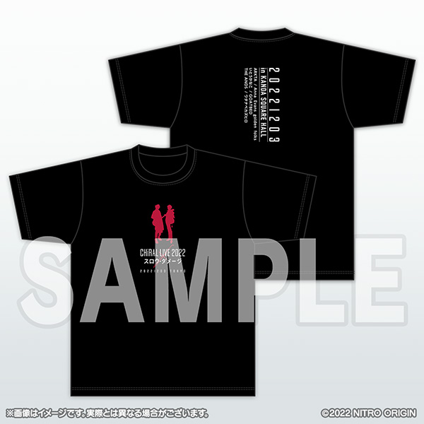 [商品サンプル]CHiRAL LIVE 2022 × スロウ・ダメージ ライブTシャツ