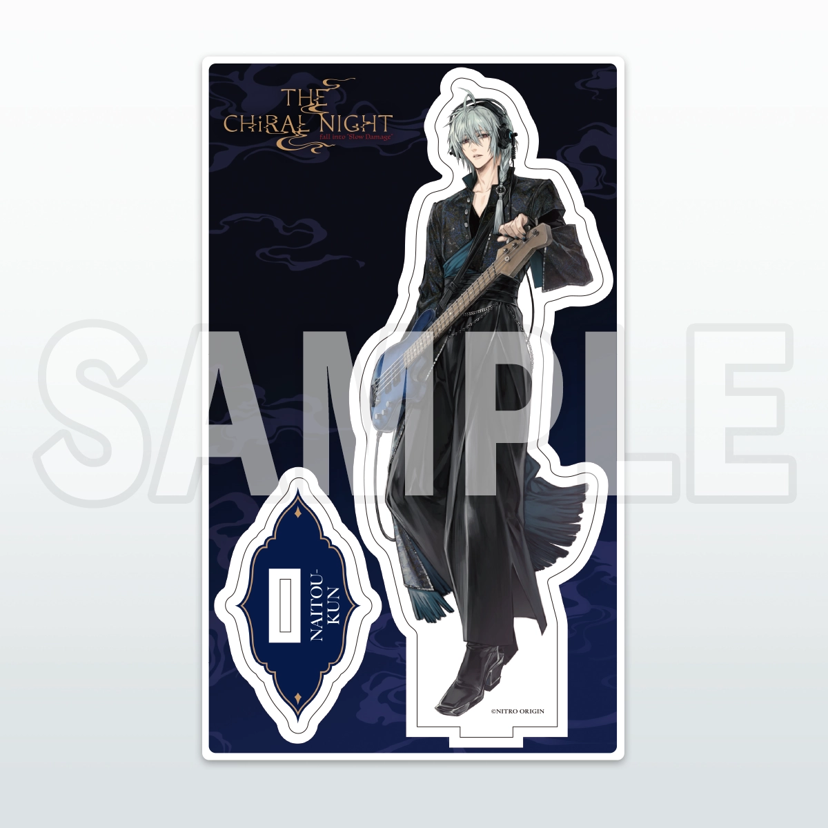 「THE CHiRAL NIGHT fall into “Slow Damage” アクリルスタンド ナイトウくん」組み立て前