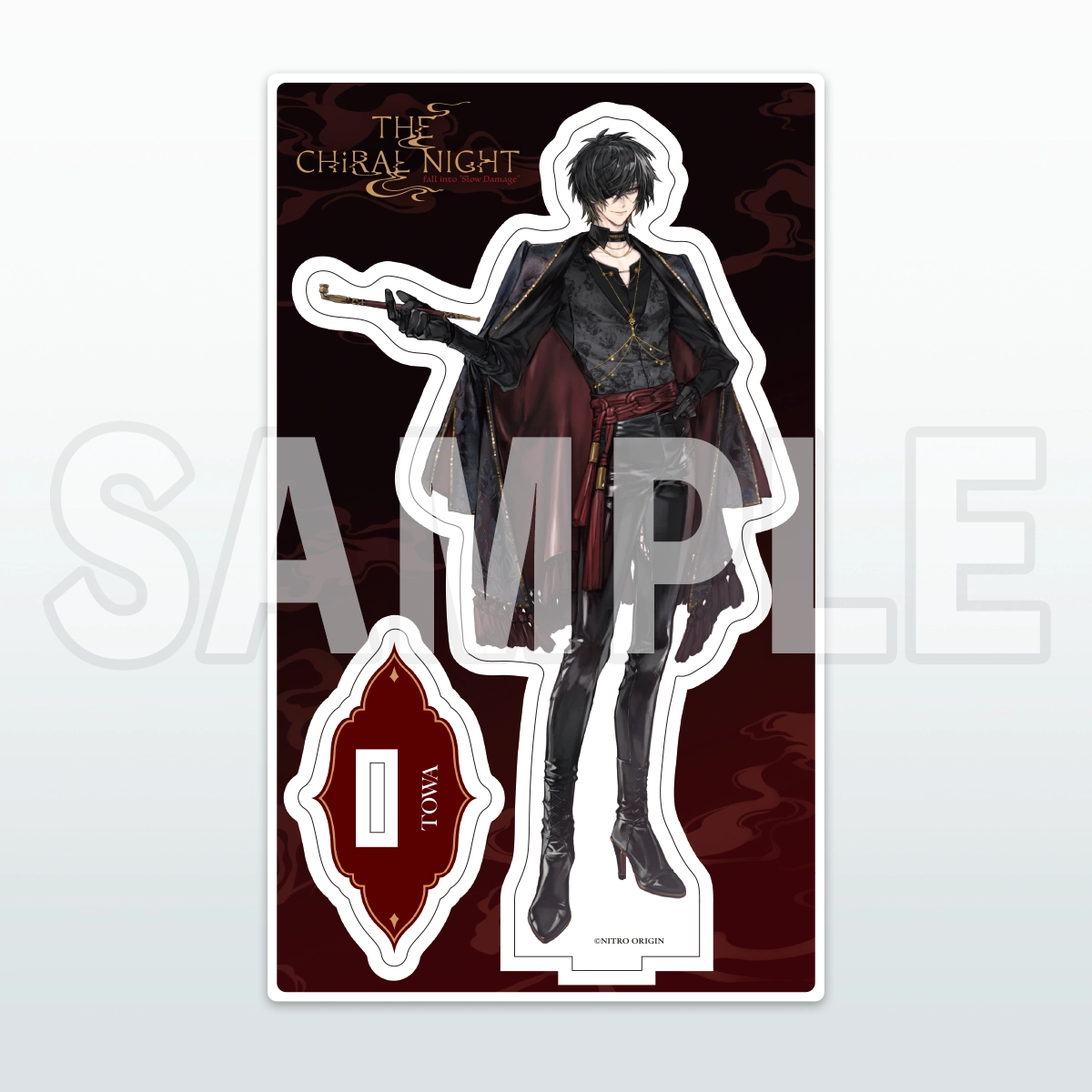 「THE CHiRAL NIGHT fall into “Slow Damage” アクリルスタンド トワ」組み立て前