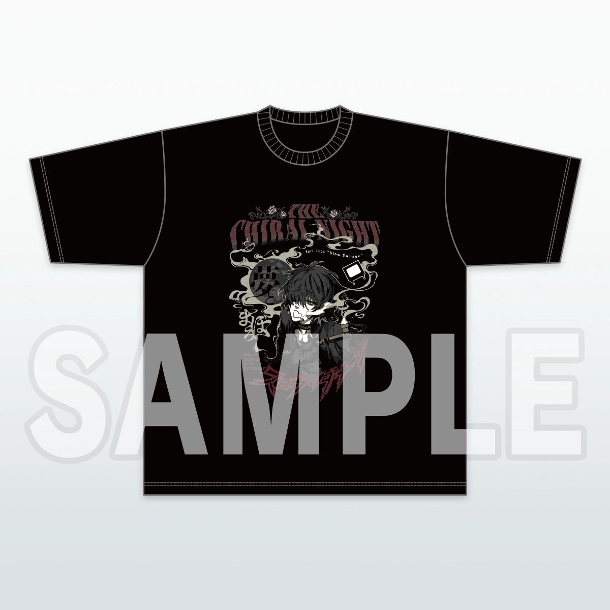「THE CHiRAL NIGHT fall into “Slow Damage” ライブTシャツ」サンプル画像