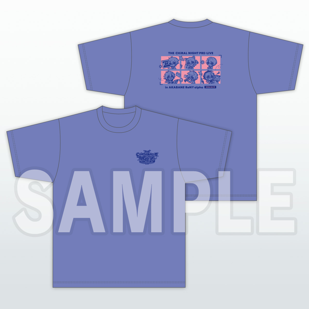 「THE CHiRAL NIGHT 前夜祭 Tシャツ」サンプル画像